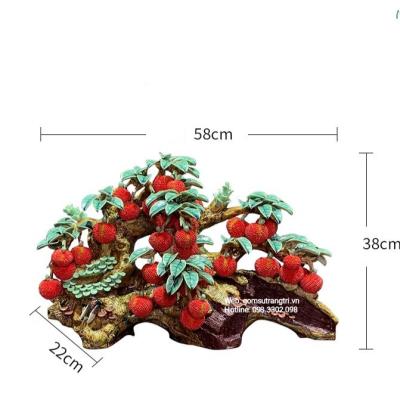 tượng cây vải bằng sứ, tượng sứ, trượng trung quốc, gốm sứ giang tây